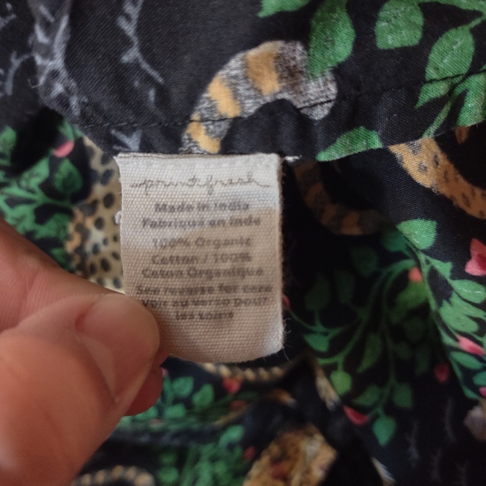 Print Fresh Organic Cotton PJ Top in Bagheera - Picture 9 of 10
